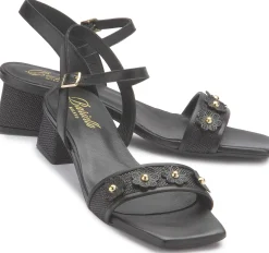 Sandalen|Horsch Schuhe Sandalette in Übergrößen Schwarz