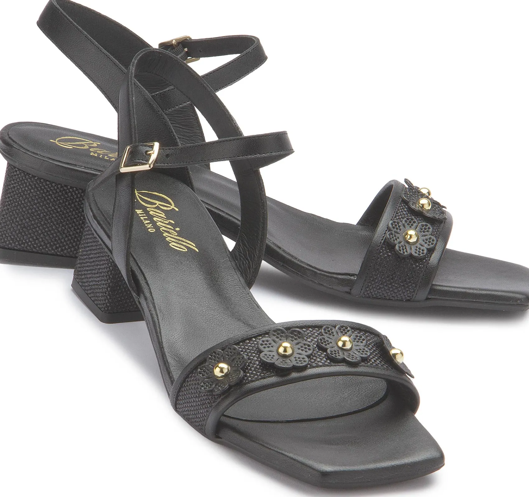 Sandalen|Horsch Schuhe Sandalette in Übergrößen Schwarz