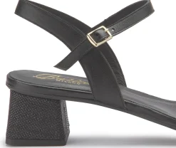 Sandalen|Horsch Schuhe Sandalette in Übergrößen Schwarz