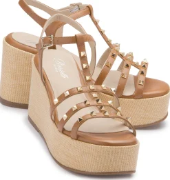 Sandalen|Horsch Schuhe Sandalette in Übergrößen Braun