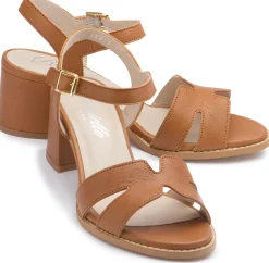 Sandalen|Horsch Schuhe Sandalette in Übergrößen Braun