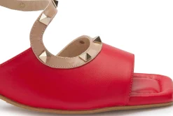 Sandalen|Horsch Schuhe Sandalette in Übergrößen Rot