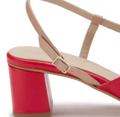 Sandalen|Horsch Schuhe Sandalette in Übergrößen Rot