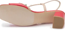 Sandalen|Horsch Schuhe Sandalette in Übergrößen Rot
