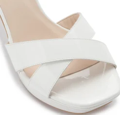 Sandalen|Brautschuhe|Horsch Schuhe Sandalette in Übergrößen Weiß
