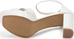 Sandalen|Brautschuhe|Horsch Schuhe Sandalette in Übergrößen Weiß