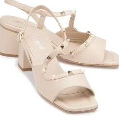 Sandalen|Horsch Schuhe Sandalette in Übergrößen Beige