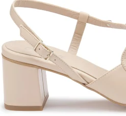 Sandalen|Horsch Schuhe Sandalette in Übergrößen Beige