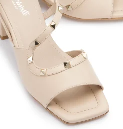 Sandalen|Horsch Schuhe Sandalette in Übergrößen Beige