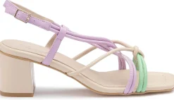 Sandalen|High Heels|Horsch Schuhe Sandalette in Übergrößen Beige