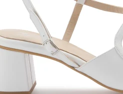 Sandalen|Brautschuhe|Horsch Schuhe Sandalette in Übergrößen Weiß