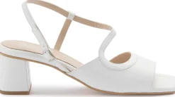 Sandalen|Brautschuhe|Horsch Schuhe Sandalette in Übergrößen Weiß