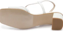 Sandalen|Brautschuhe|Horsch Schuhe Sandalette in Übergrößen Weiß