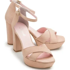 Sandalen|Horsch Schuhe Sandalette in Übergrößen Beige