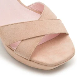 Sandalen|Horsch Schuhe Sandalette in Übergrößen Beige