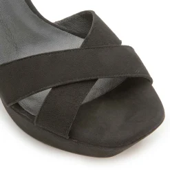Sandalen|Horsch Schuhe Sandalette in Übergrößen Schwarz