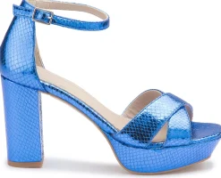 Sandalen|Horsch Schuhe Sandalette in Übergrößen Blau