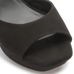 Sandalen|Horsch Schuhe Sandalette in Übergrößen Schwarz