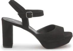 Sandalen|Horsch Schuhe Sandalette in Übergrößen Schwarz