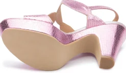 Sandalen|Horsch Schuhe Sandalette in Übergrößen Rosa