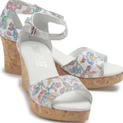 Sandalen|Horsch Schuhe Sandalette in Untergrößen Weiß