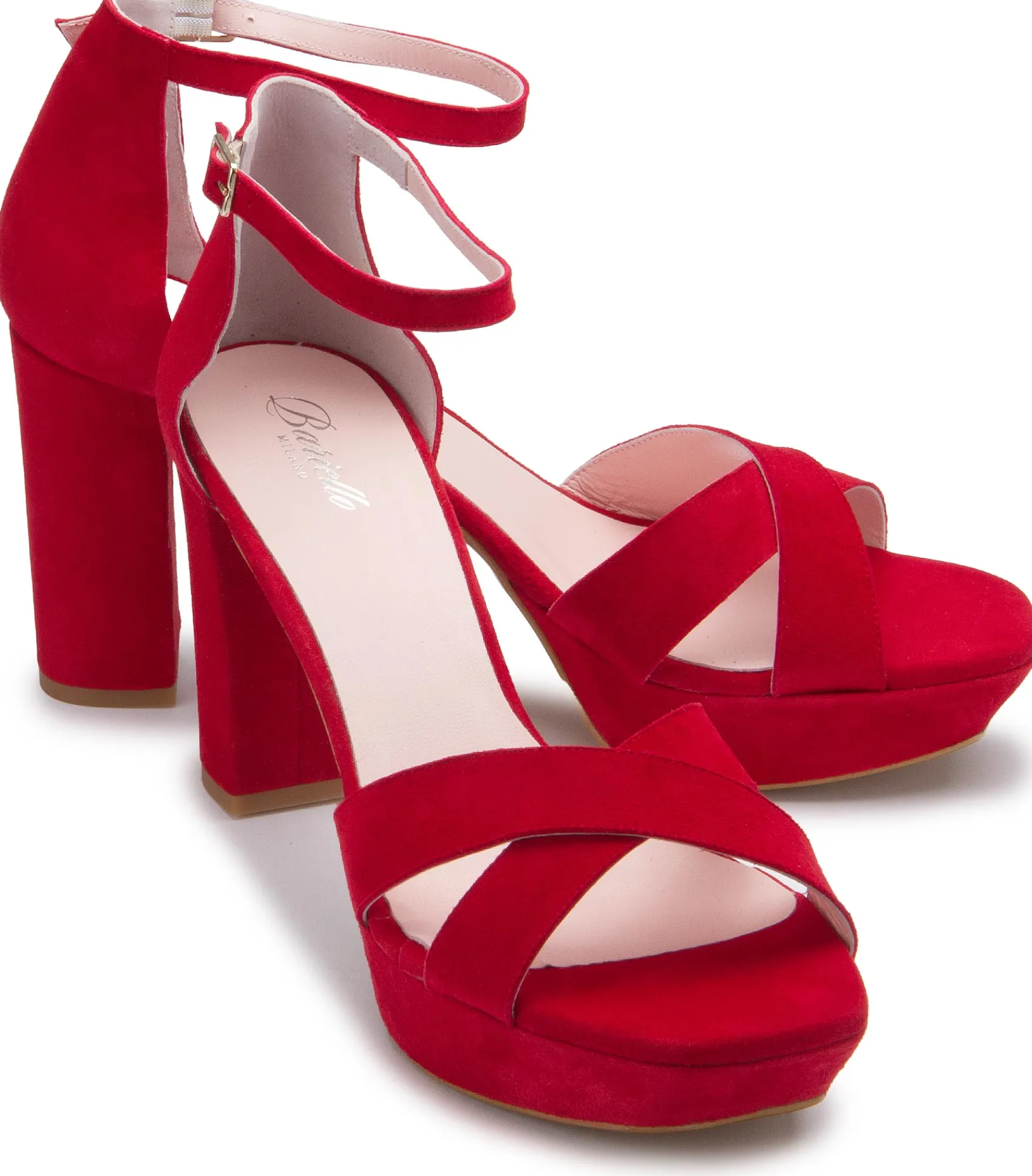 Sandalen|High Heels|Horsch Schuhe Sandalette in Untergrößen Rot
