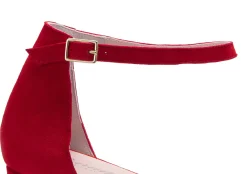 Sandalen|High Heels|Horsch Schuhe Sandalette in Untergrößen Rot