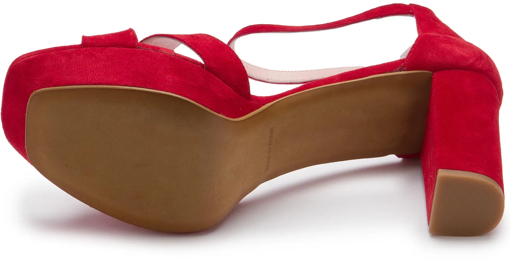 Sandalen|High Heels|Horsch Schuhe Sandalette in Untergrößen Rot