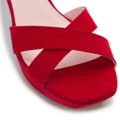 Sandalen|High Heels|Horsch Schuhe Sandalette in Untergrößen Rot