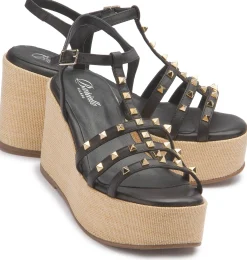 Sandalen|Horsch Schuhe Sandalette in Untergrößen Schwarz