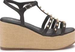 Sandalen|Horsch Schuhe Sandalette in Untergrößen Schwarz