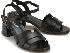 Sandalen|Horsch Schuhe Sandalette in Untergrößen Schwarz