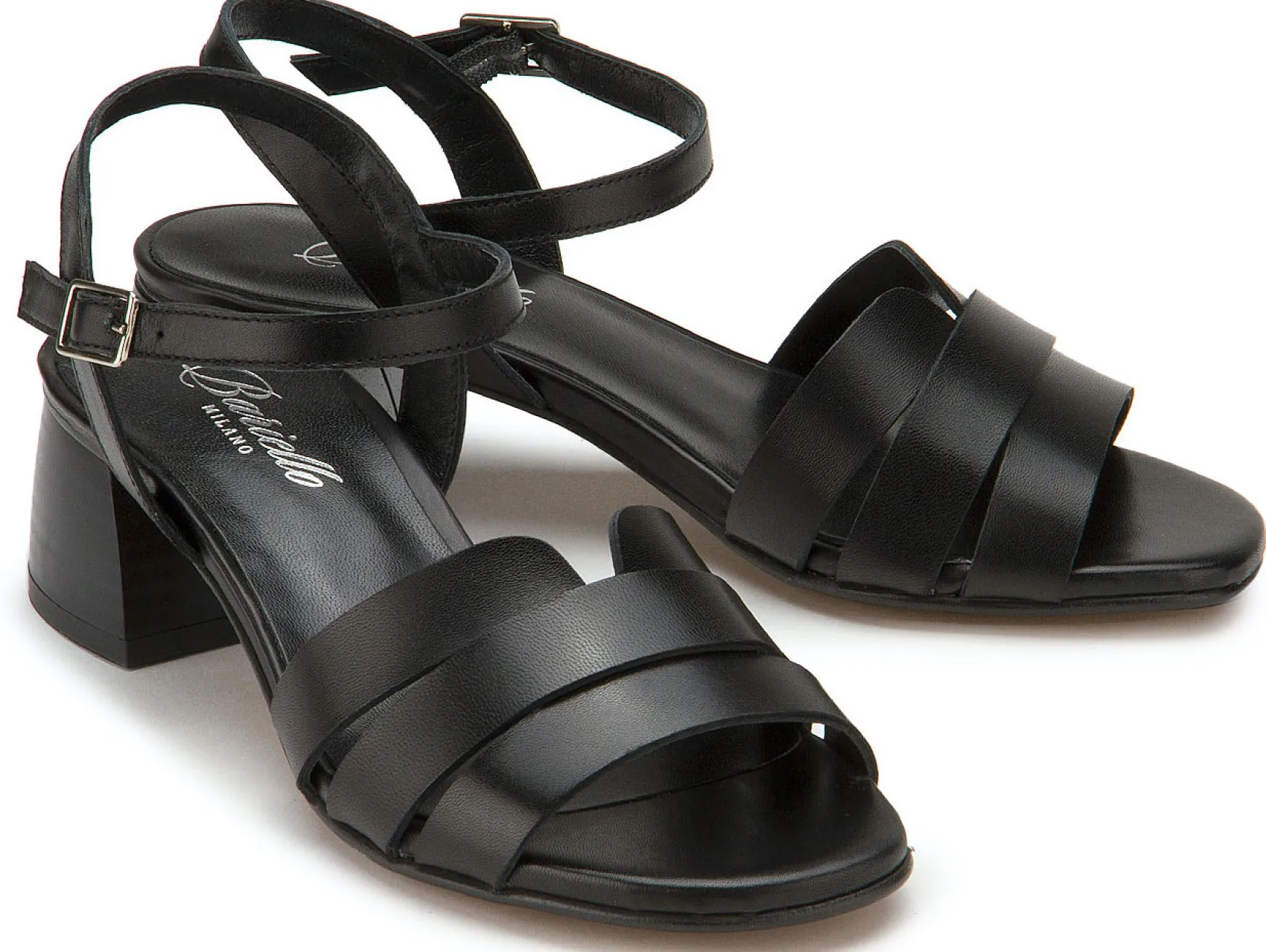 Sandalen|Horsch Schuhe Sandalette in Untergrößen Schwarz