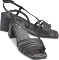 Sandalen|Horsch Schuhe Sandalette in Untergrößen Schwarz