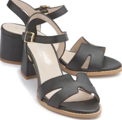 Sandalen|Horsch Schuhe Sandalette in Untergrößen Schwarz