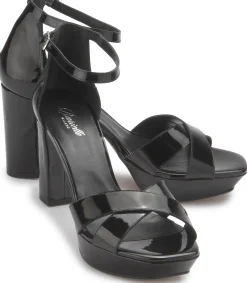 Sandalen|High Heels|Horsch Schuhe Sandalette in Untergrößen Schwarz