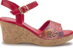 Sandalen|Horsch Schuhe Sandalette in Untergrößen Rot