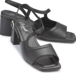 Sandalen|Horsch Schuhe Sandalette in Untergrößen Schwarz