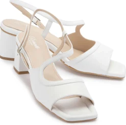 Sandalen|Horsch Schuhe Sandalette in Untergrößen Weiß