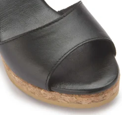 Sandalen|Horsch Schuhe Sandalette in Untergrößen Schwarz