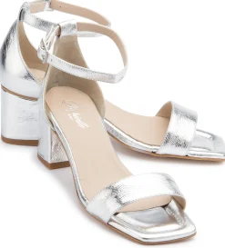 Sandalen|Horsch Schuhe Sandalette in Untergrößen Silber