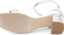 Sandalen|Horsch Schuhe Sandalette in Untergrößen Silber