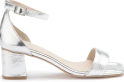 Sandalen|Horsch Schuhe Sandalette in Untergrößen Silber