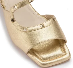 Sandalen|Horsch Schuhe Sandalette in Untergrößen Gold