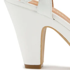 Sandalen|High Heels|Horsch Schuhe Sandalette in Untergrößen Weiß
