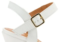 Sandalen|High Heels|Horsch Schuhe Sandalette in Untergrößen Weiß