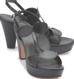 Sandalen|Horsch Schuhe Sandalette in Untergrößen Schwarz