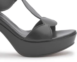 Sandalen|Horsch Schuhe Sandalette in Untergrößen Schwarz