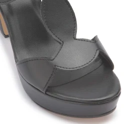 Sandalen|Horsch Schuhe Sandalette in Untergrößen Schwarz