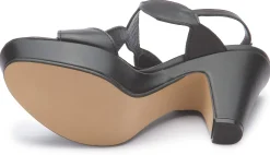 Sandalen|Horsch Schuhe Sandalette in Untergrößen Schwarz